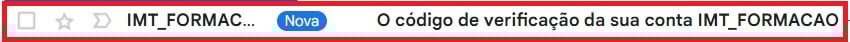 05 - Email Código de Verificação